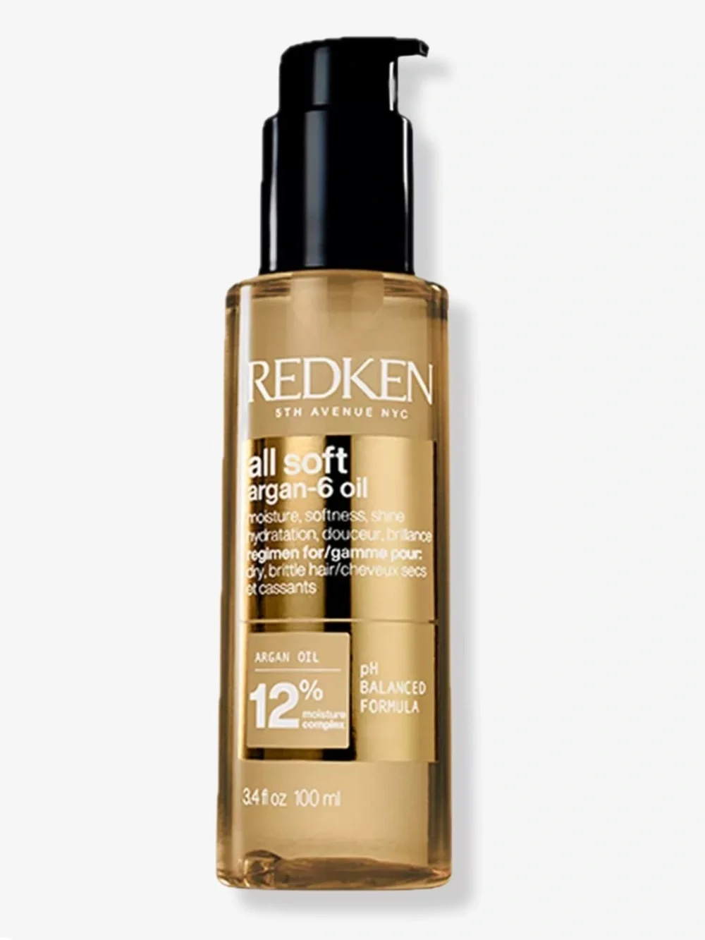 Redken All Soft Argan-6 Oil 3.4 fl oz New